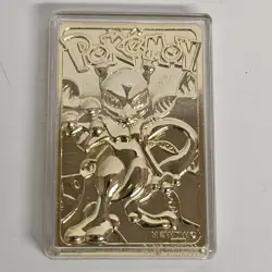 Mewtwo 23K Gold Pokémon Card 1999 Burger King w/ Original Box (No Pokéball) - Image 2
