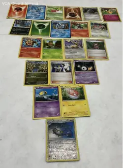 Large Lot Of Bulk Common Pokémon Cards In Torterra Metal Collector's Tin - Image 10