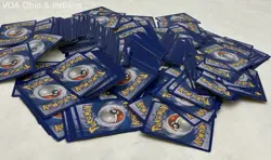 Large Lot Of Bulk Common Pokémon Cards In Torterra Metal Collector's Tin - Image 2