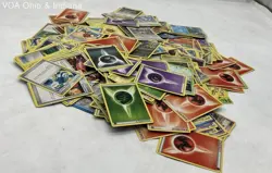 Large Lot Of Bulk Common Pokémon Cards In Torterra Metal Collector's Tin - Image 3
