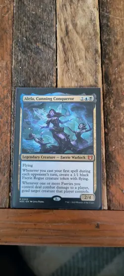 Alela, Cunning Conqueror Wilds of Eldraine Commander WOC MTG Magic Card - Image 1