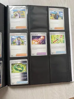 Pokemon Prismatic Evolutions Binder Collection + 63/79 base set cards no dups - Image 10