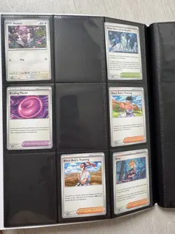 Pokemon Prismatic Evolutions Binder Collection + 63/79 base set cards no dups - Image 7