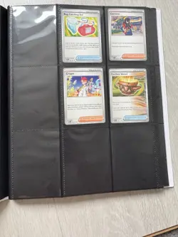 Pokemon Prismatic Evolutions Binder Collection + 63/79 base set cards no dups - Image 8
