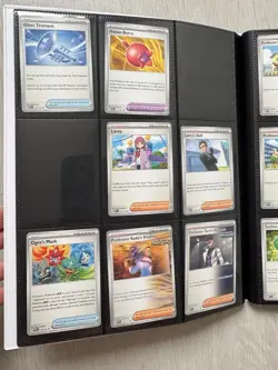 Pokemon Prismatic Evolutions Binder Collection + 63/79 base set cards no dups - Image 9
