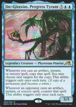 1x Jin-Gitaxias, Progress Tyrant - Foil - Promo Pack MTG Promo Pack Cards NM Mag - Image 2