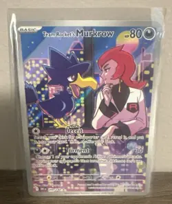 Pokemon TCG Destined Rivals Murkrow Card 200/182 IR NM - Image 6