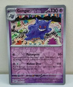 Epic Gengar  Pokemon TCG Card - Reverse Holo Foil Rare  094/165 - Mint Condition - Image 1