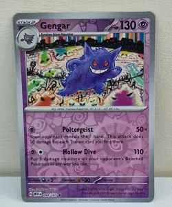 Epic Gengar  Pokemon TCG Card - Reverse Holo Foil Rare  094/165 - Mint Condition - Image 2