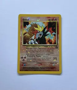 Pokemon Card Entei Black Star Movie Promo #34 Reverse Holo 2001  NICE - Image 4