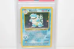 Vintage 2000 Original Pokémon Blastoise Base Set 2 II Holo #2/130 PSA Graded 4 - Image 3