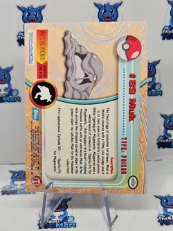 Topps Pokemon - Muk #89 - Topps - Silver Holo Foil - Blue Logo LP/NM - Image 2