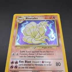Holographic Ninetales 12/102 Pokemon TCG Original Base Set 1999 NM - Image 2