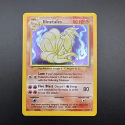 Holographic Ninetales 12/102 Pokemon TCG Original Base Set 1999 NM - Image 4