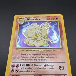 Holographic Ninetales 12/102 Pokemon TCG Original Base Set 1999 NM - Image 5