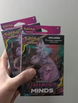 2 Pokémon TCG - Sun & Moon Unified Minds - 3 Pack Hanger Box - Factory Sealed - Image 3