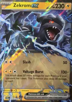 Zekrom EX 034/086 SV: Black Bolt Double Rare  Pokemon TCG 2025 NM - Image 4