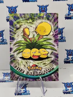 Pokemon Exeggutor Topps #103 TV Animation Blue Logo LP - Image 1