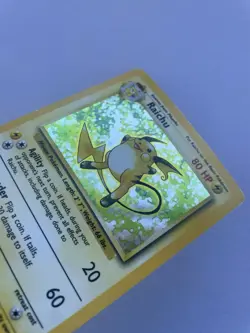 Pokémon TCG Raichu Base Set 14/102 Holo Unlimited Holo Rare. 1999 WIZARDS - Image 1