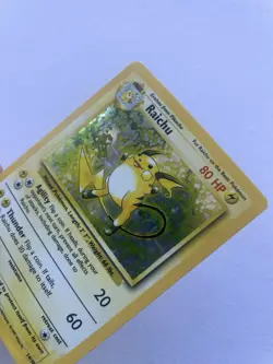 Pokémon TCG Raichu Base Set 14/102 Holo Unlimited Holo Rare. 1999 WIZARDS - Image 12