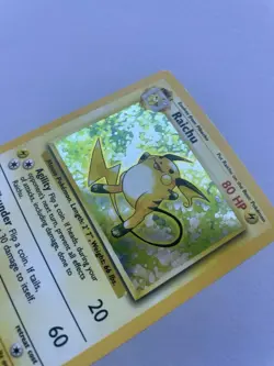 Pokémon TCG Raichu Base Set 14/102 Holo Unlimited Holo Rare. 1999 WIZARDS - Image 2