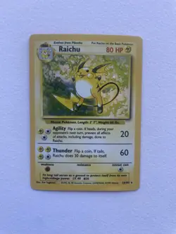 Pokémon TCG Raichu Base Set 14/102 Holo Unlimited Holo Rare. 1999 WIZARDS - Image 6
