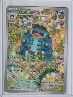 Pokémon SV BLK Black Bolt Seismitoad 105/086 Illustration Rare - Image 2