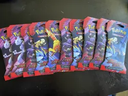 10 PACKS Destined Rivals 10x Booster Sleeved Hanger Packs Pokemon - Image 2