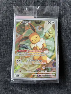 Eevee 173 Prismatic Evolutions: Full Art Pokemon Center Stamped Promo Sealed - Image 3