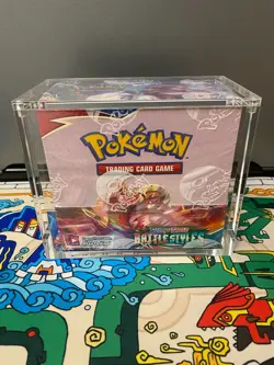SEALED w/ Acrylic 🔵 Battle Styles Booster Box Pokémon Sword & Shield - Image 1