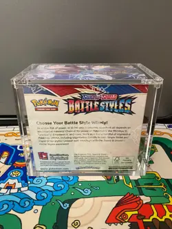 SEALED w/ Acrylic 🔵 Battle Styles Booster Box Pokémon Sword & Shield - Image 9