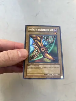 2002 YuGiOh Glossy Exodia Left Leg of the Forbidden One 1st LOB-121 NM - Image 2