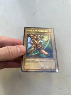 2002 YuGiOh Glossy Exodia Left Leg of the Forbidden One 1st LOB-121 NM - Image 3