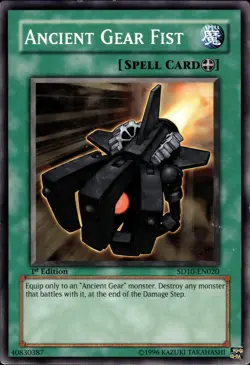 Ancient Gear Fist - 1st Edition SD10-EN020 - MP - YuGiOh - Image 3