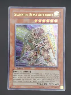 Yugioh Gladiator Beast Alexander GLAS-EN017 1st Edition Ultimate Rare NM - Image 4