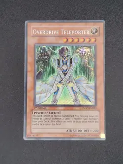 Yugioh! Overdrive Teleporter CSOC-EN083 Secret Rare 1st Edition LP/NM - Image 4