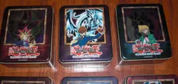 YUGIOH 2003 LOT OF 6 VINTAGE EMPTY COLLECTOR'S TINS-BLUE EYES YUGI DARK MAGICIAN - Image 2