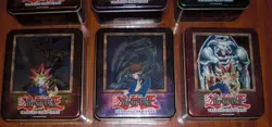 YUGIOH 2003 LOT OF 6 VINTAGE EMPTY COLLECTOR'S TINS-BLUE EYES YUGI DARK MAGICIAN - Image 3