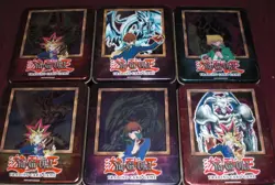 YUGIOH 2003 LOT OF 6 VINTAGE EMPTY COLLECTOR'S TINS-BLUE EYES YUGI DARK MAGICIAN - Image 6