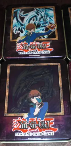 YUGIOH 2003 LOT OF 6 VINTAGE EMPTY COLLECTOR'S TINS-BLUE EYES YUGI DARK MAGICIAN - Image 8