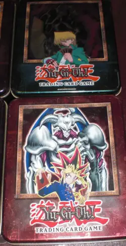 YUGIOH 2003 LOT OF 6 VINTAGE EMPTY COLLECTOR'S TINS-BLUE EYES YUGI DARK MAGICIAN - Image 9