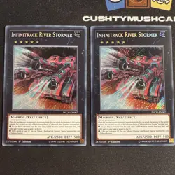 YUGIOH INFINITRACK RIVER STORMER SECRET RARE INCH-EN007 1ST EDITION X2 - Image 5