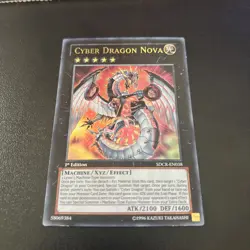 Cyber Dragon Nova SDCR-EN038 Ultra Rare 1st Edition Yugioh Card Mint - Image 3