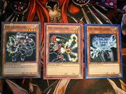 YUGIOH TCG THE CALCULATOR + THE CALIBRATOR + THE ACCUMULATOR COMMON 1ST EDITION - Image 2