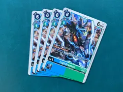 Lighdramon BT21-037 Playset World Convergence Digimon Card Game x4 - Image 1
