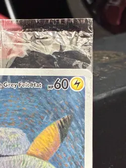 Pikachu With Grey Felt Hat 085 Promo Pokemon Van Gogh Card Sealed In Package - Image 3