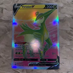 PokÃ©mon TCG Virizion v Full Art Ultra Rare Holo Card Astral Radiance Set - Image 1