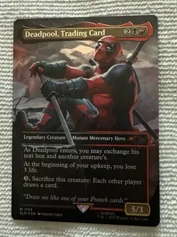 2025 Magic The Gathering Secret Lair Deadpool FOIL Deadpool, Trading Card #1753 - Image 1