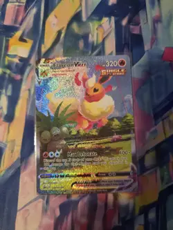Flareon VMAX SWSH180 Sword & Shield Promo Card Holo, Near Mint Condition - Image 1