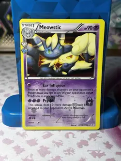PokÃ©mon TCG Meowstic Generations Radiant Collection Holo Card RC15/RC32 LP - Image 1